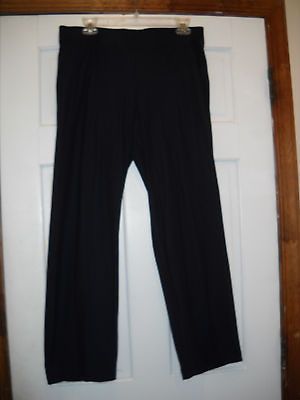 Eileen Fisher Navy Pull on Elastic Waist Pant Size Medium  Pristine