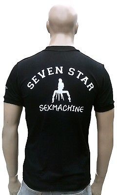 Ticila SEVEN STAR SEXMACHINE Cool Vintage Jeans Wear Inside Out Rock T