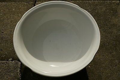 Antique 15 Embossed White Ironstone Johnson Brothers Wash Basin Exc