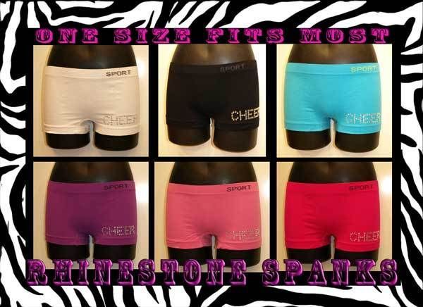 Spanks Hipsters Spankies Booty shorts hot shorts Rhinestone Cheer