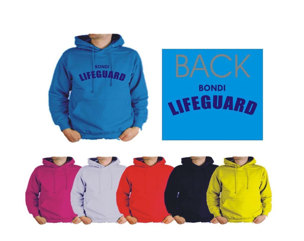 LARGE BONDI LIFEGUARD SURF RESCUE HOODIE 6 COLOURS