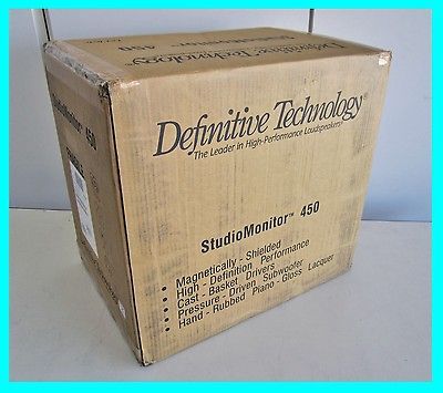 STUDIO MONITOR 450 COMPACT BOOKSHELF SPEAKERS PAIR ★NEW