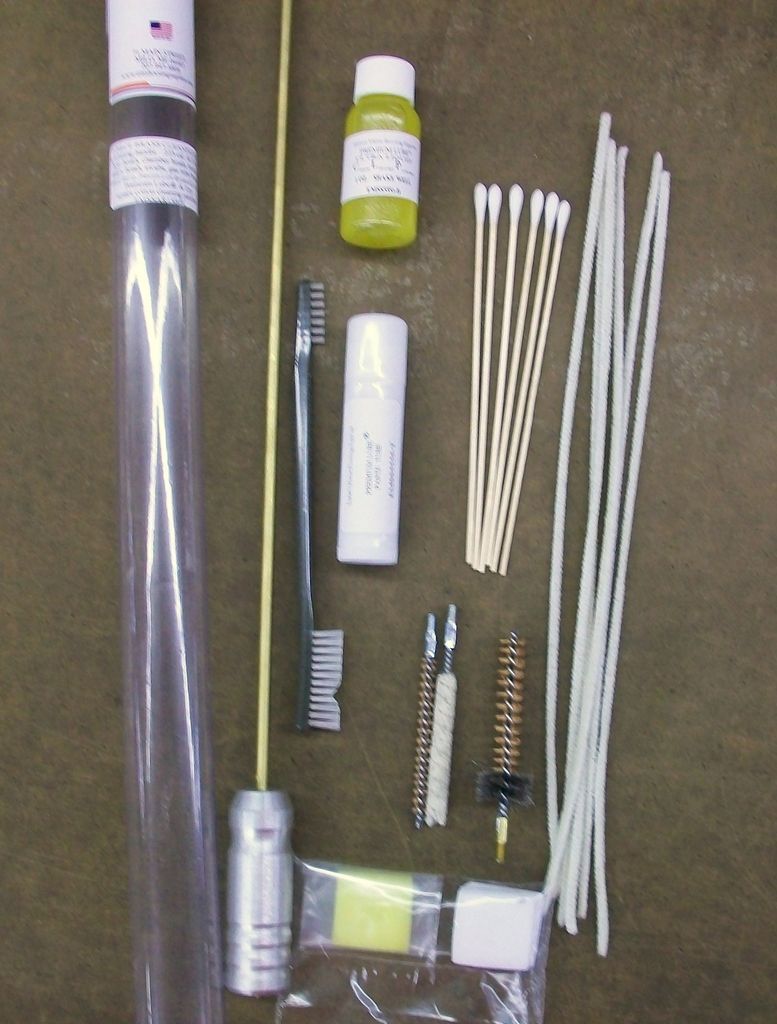 EMSSA15BPL~Del uxe Brass Premium Lube® Gun Cleaning Kit 1 pc rod .223