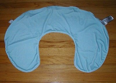 BOPPY PILLOW COVER SUPER SOFT PASTEL BLUE VELOUR EUC