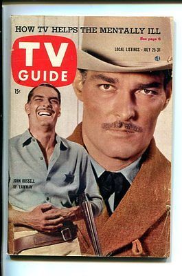 GUIDE JUL 25 1959 #330 JOHN RUSSELL LAWMAN STEVE MCQUEEN BRENNER vg+