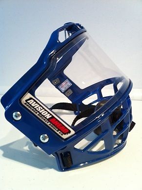 Boulder Hockey Shield, A Vision Ahead all polycarbonate two piece mask