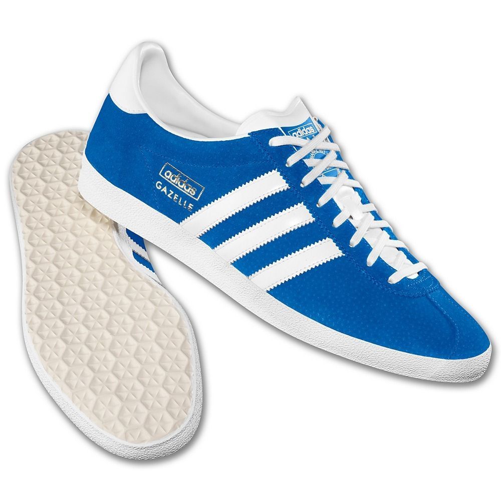 ADIDAS ORIGINALS MENS GAZELLE OG BLUE/WHITE UK SIZE 6 7 8 9 10 11