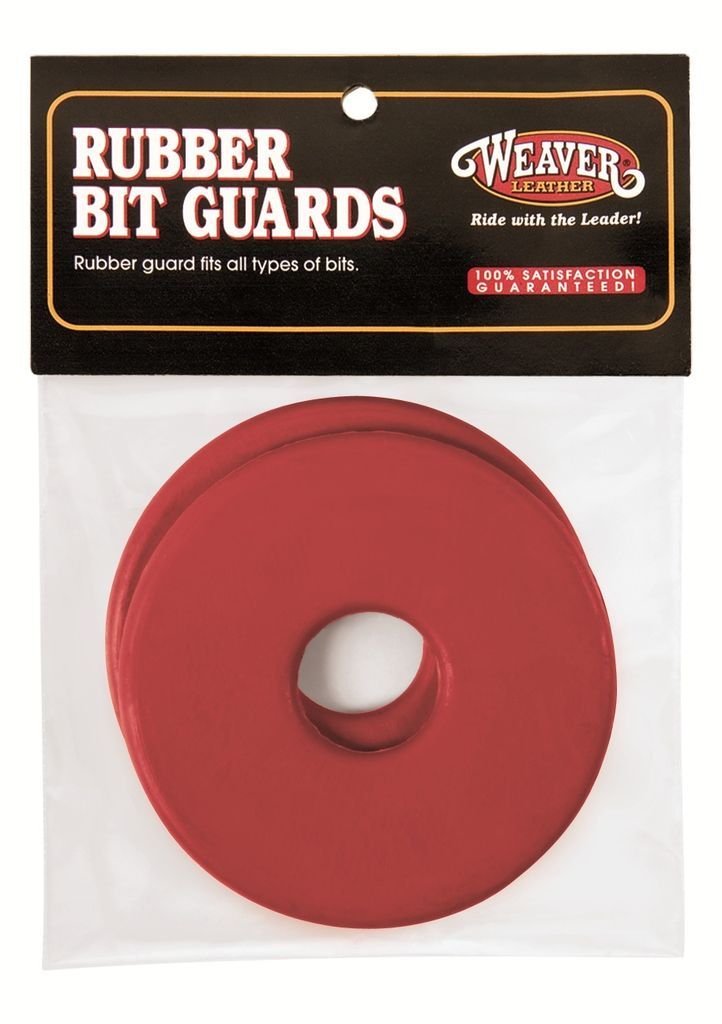 WEAVER BIT GUARD ♦ RED RUBBER ♦ BRIDLE HORSE TACK