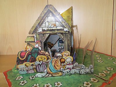 NATIVITY Dye Cut 3D FOLD OUT 5 levels+ADVENT CALENDAR 20 book