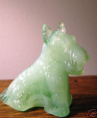 Boyd Art Glass Duke the Scotty Dog Applemint #9