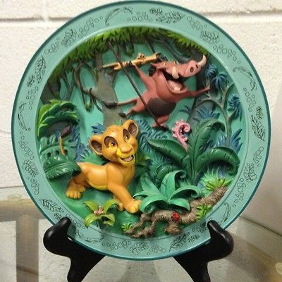 THE LION KING HAKUNA MATATA 3D RELIEF PLATE #4051/7500 IN BOX W/COA