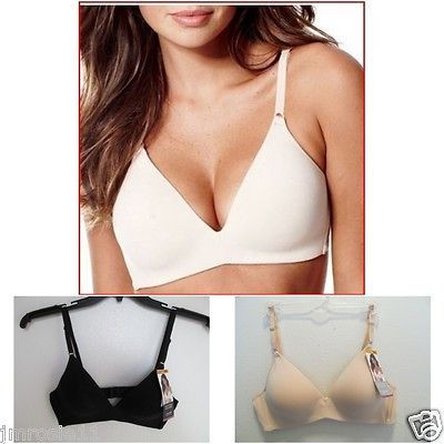 Ambrielle Natural Shaping Cotton Wireless Bra, # 4380, White or