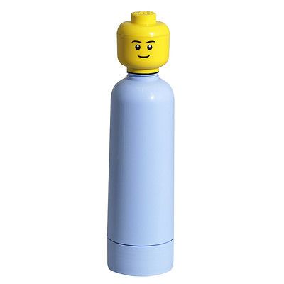 Lego Water Sports Drinks Drinking Bottle   Light Blue   Brand New