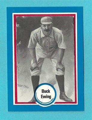 1976 Shakeys Pizza Hall of Fame Buck Ewing   #24   New York Giants