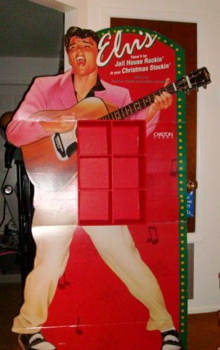 ELVIS CHRISTMAS ORNAMENT STAND UP DISPLAY CARLTON CARDS