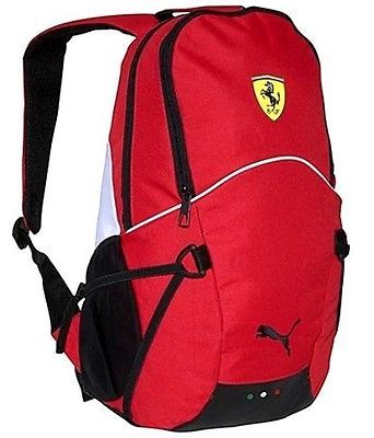 NEW NWT PUMA UNISEX PREMIUM FERRARI SF F1 TEAM LAPTOP BAG BACKPACK RED