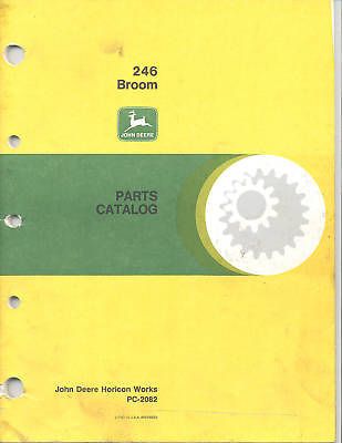 John Deere 246 Rotary Broom 430 Parts Catalog Used