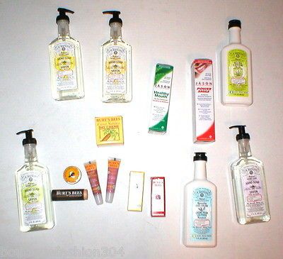 New Huge Lot Natural Products Burts Bees JR Watkins Jason Lip Soap