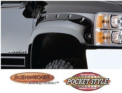 BUSHWACKER 40087 02 Front M Blk Pocket Style Fender Flares for 2007&uo