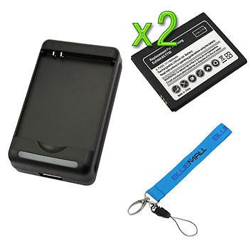 Mobile Exhibit II 4G T679 2x STD Battery+USB Home Charger Bundles