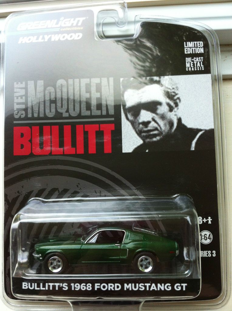 Series 3 Steve McQueen Bullitt Bullitts 1968 Ford Mustang GT. New