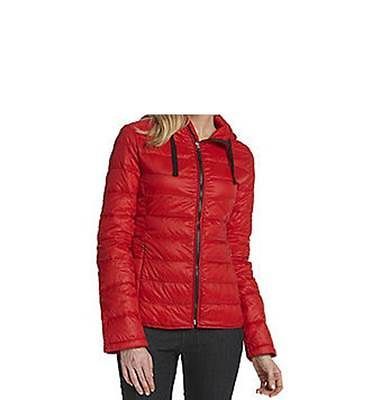 Calvin Klein Womens Packable Light Weight Down jacket hood