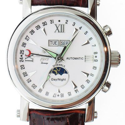 German automatic calendar day/date/month /sec/sun+moon A1091