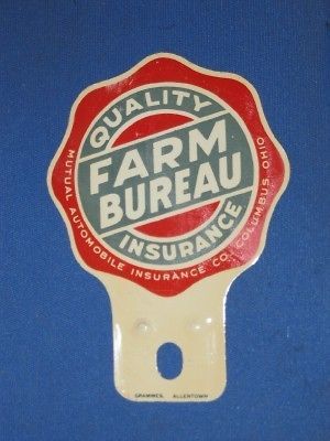 FARM BUREAU AUTO INS LICENSE PLATE TOPPER