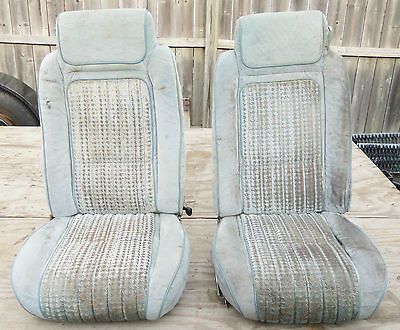 Malibu Monte Carlo  G body Bucket Seats Gray blu e (Fits El Camino