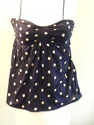 New J Crew Flowy Cami Polka Dot Knit Top XXS