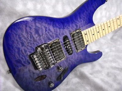 2012 IBANEZ BLUE QUILT TOP S570M w/ HARD CASE