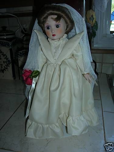 NIB, DANBURY MINT, CATHERINE, A GIBSON BRIDE DOLL