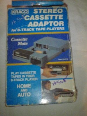 Kraco Stereo Cassette Adaptor for 8 Track Tape Players Model KCA 7 in