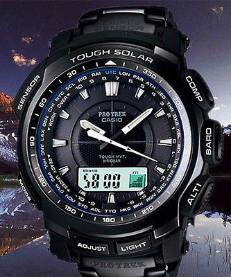 CASIO PRW5100YT 1 PATHFINDER PROTREK SOLAR ATOMIC BLACK