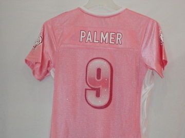 Cincinnati Bengals ladies PINK Carson Palmer REEBOK adut jersey LARGE