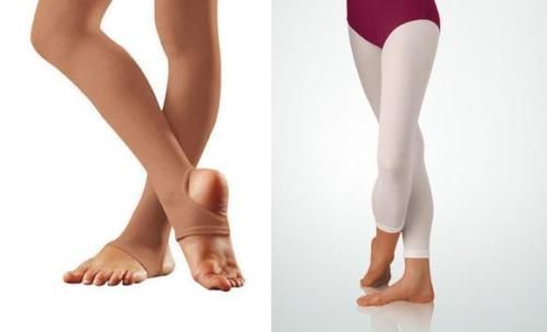 Capezio, BW Footless Stirrup Dance Tights Child Adult