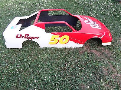 VINTAGE DR PEPPER LARGE GO CART GO KART FIBERGLASS SHELL BODY ONLY 1/3