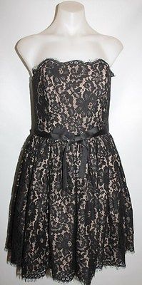 ROBERT RODRIGUEZ  TARGET DRESS BLACK LACE FORMAL COCKTAIL