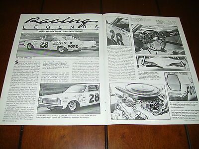 1965 FORD GALAXIE NASCAR 427 RACE CAR HOLMAN & MOODY **ORIGINAL 1986