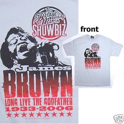 JAMES BROWN GODFATHER 1933 2006 GREY T SHIRT XL NEW