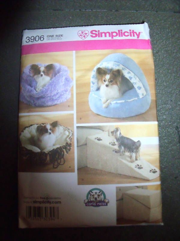 SIMPLICITY 3906 SACK BED OR RAMP FOR DOG & CAT