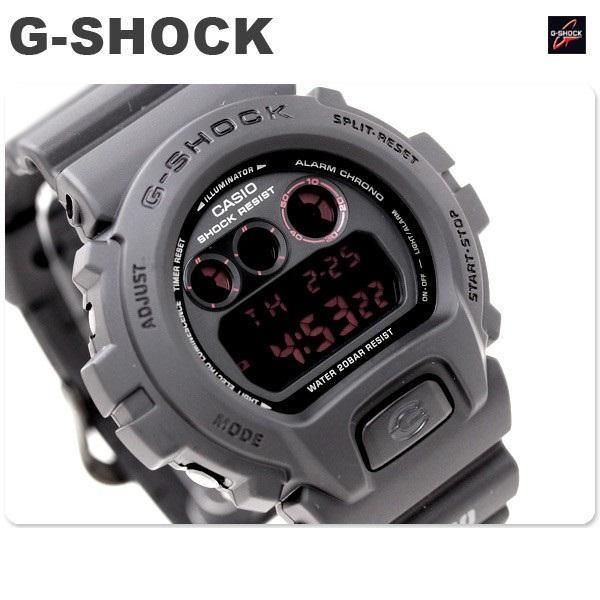 CASIO G SHOCK, RED EYE, DW6900MS DW 6900MS 1DR, MILITARY ARMY BLACK