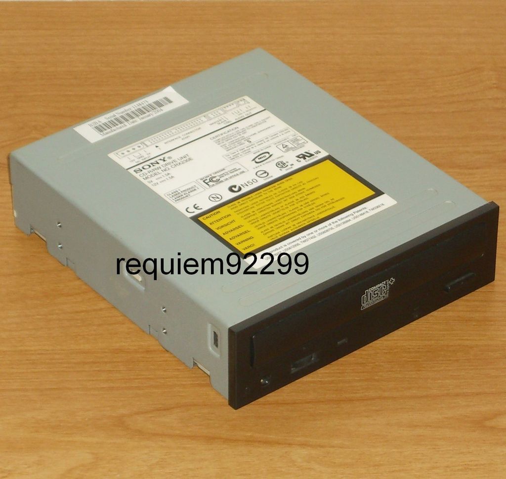 SONY CRX230E CD R/RW BLACK IDE DRIVE UNIT w/VOLUME CONTROL & HEADPHONE