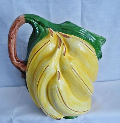 BASSANO Italian Ceramic Banana Water Beverage Pitcher Made in Italy