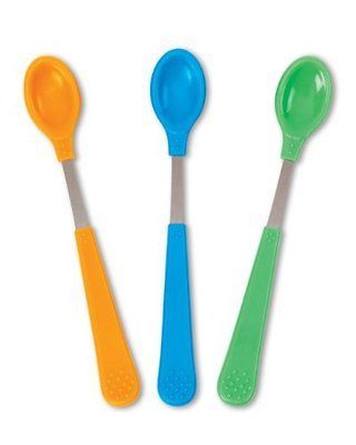 NEW Munchkin Comfort Baby Feeding Spoons Utensils 3 Pack BPA PVC Free