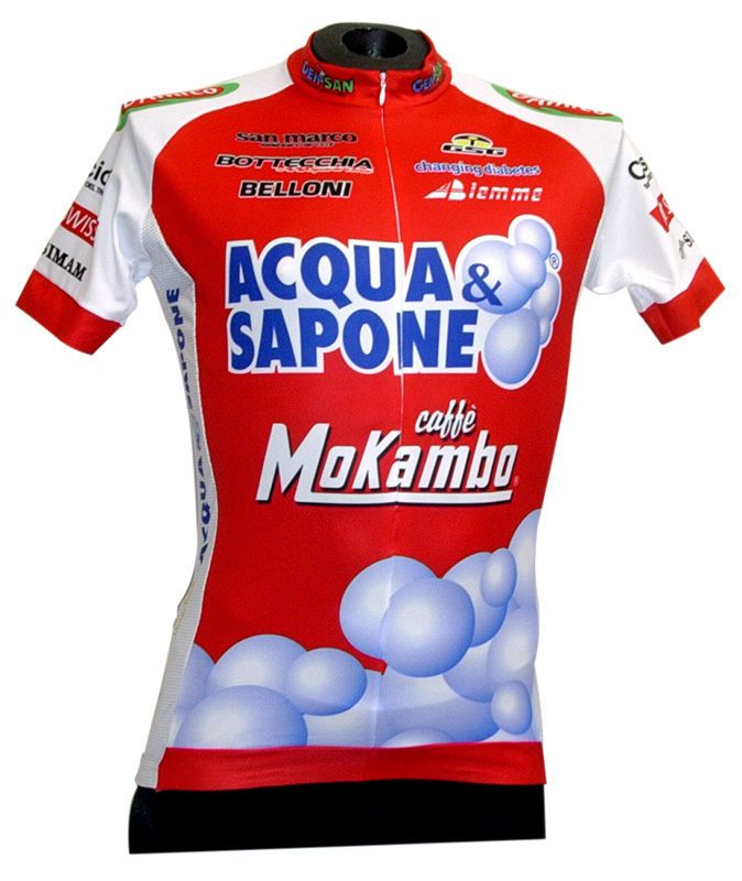 GSG Acqua & Sapone Team 2011 CYCLING JERSEY Invisible Zip