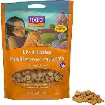 CAT TREATS HALO LIV A LITTLES HEALTHSOME CHICKEN 30Z