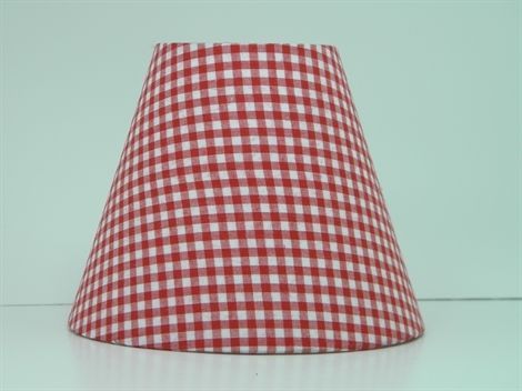 gingham lamp shade