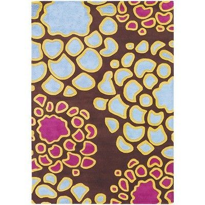 Chandra Rugs Inhabit Designer Brown Rug