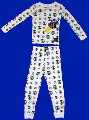 BOSTON CELTICS BOYS SIZE 4 Print PAJAMAS Sleepwear Set NWT NBA